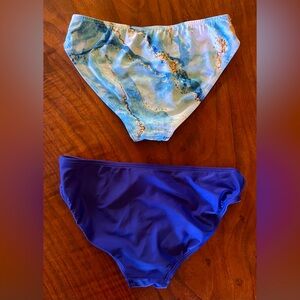 2 pairs bikini bottoms for 8-10 yr old